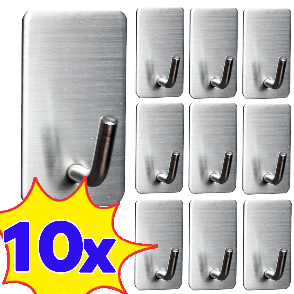 Commercial Kitchen Shelving - 1-10 قطعة هوك ذاتية اللصق الفولاذ