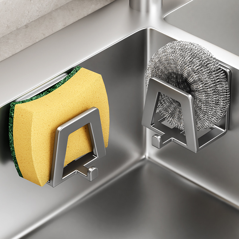 Commercial Kitchen Shelving - حامل إسفنج من الفولاذ المقاوم للصدأ