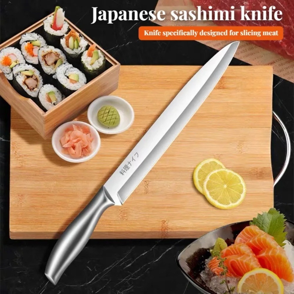 Commercial Kitchen Knives - سكين ساشيمي السلمون الياباني الاحترافي من