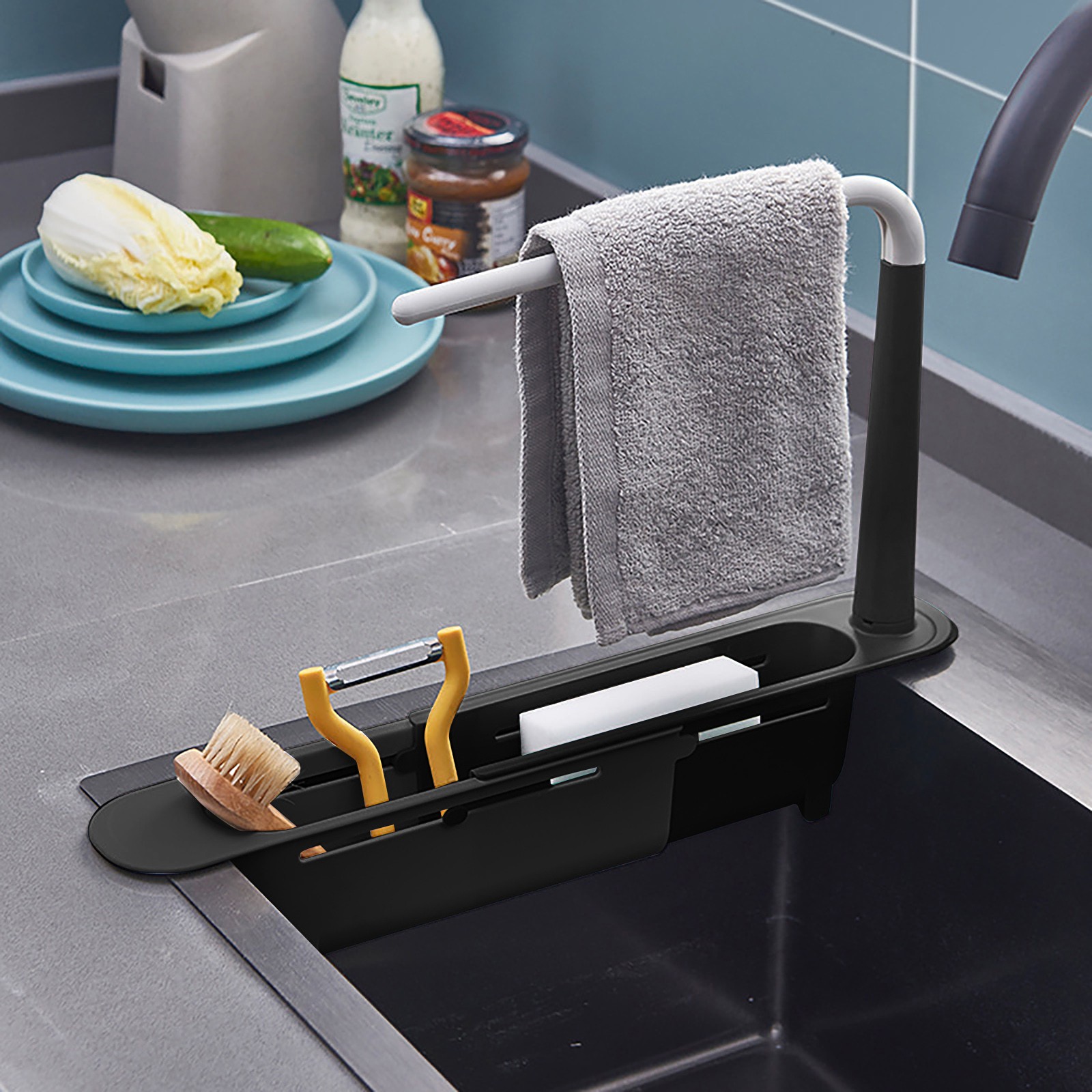 تجفيف بالوعة Elescopic ، منظم  - مراجعة Commercial Kitchen Shelving وسعره