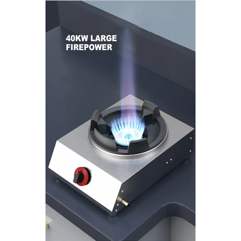 المطبخ موقد غاز الموقد موقد غا - مراجعة Commercial Kitchen Gas Stove وسعره