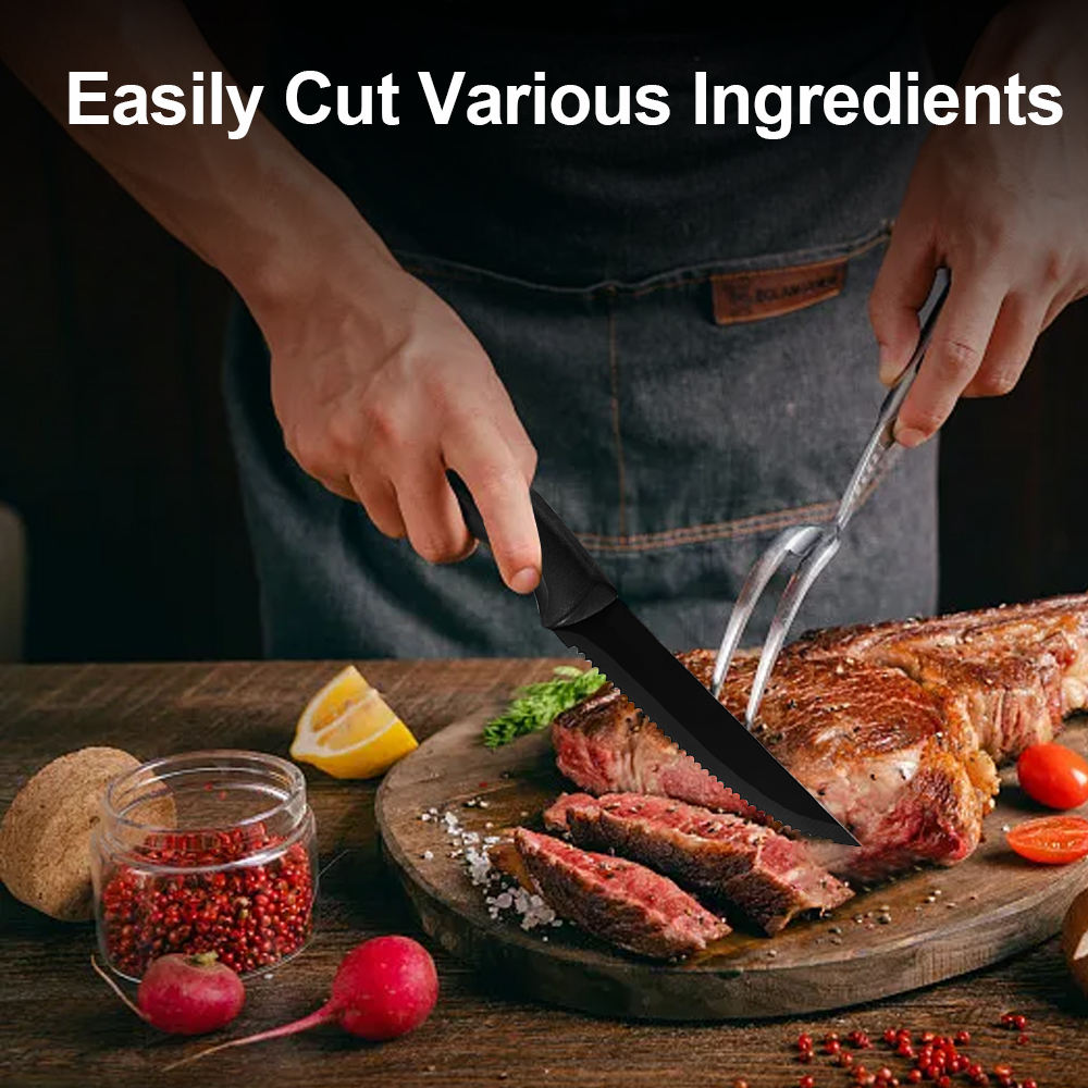 سكاكين شرائح اللحم ذات الشفرات - مراجعة Commercial Kitchen Knives وسعره