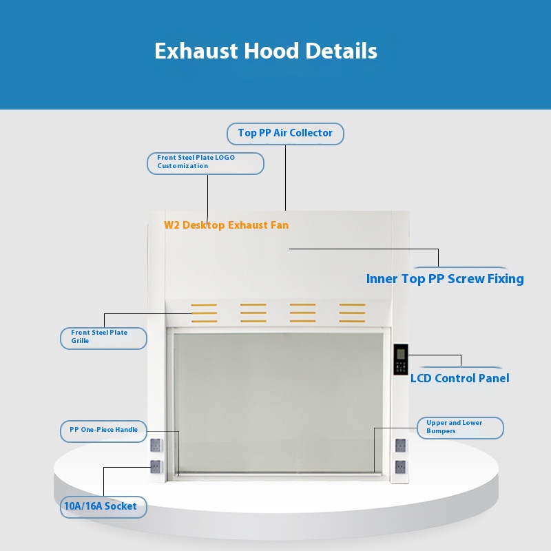 قناة خزانة تهوية عادم المختبر  - مراجعة Commercial Exhaust Hood وسعره
